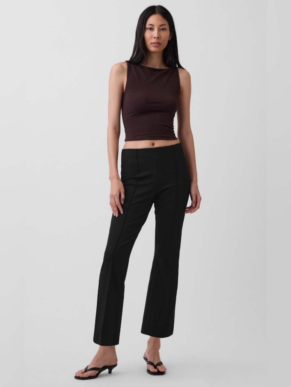 GAP High Rise Double Knit Crop Kick Pants